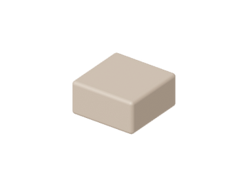 サンドカラーの直方体の形状図
